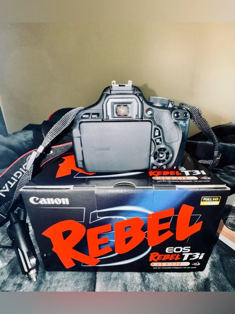 Canon Rebel EOS T3i Black DSLR Camera